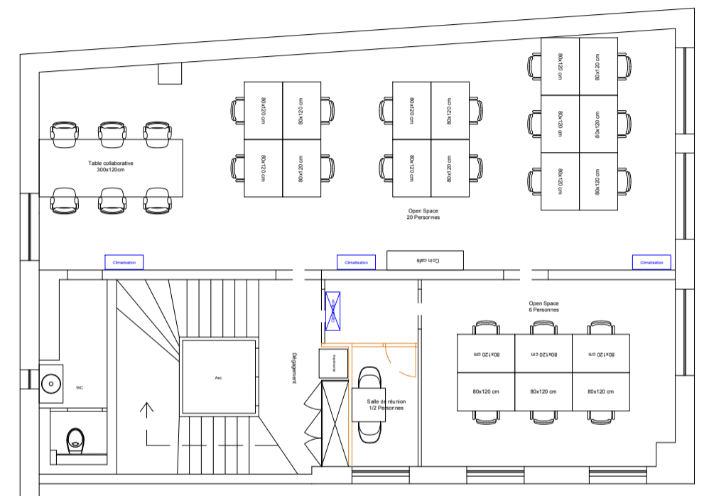 the office floor plan