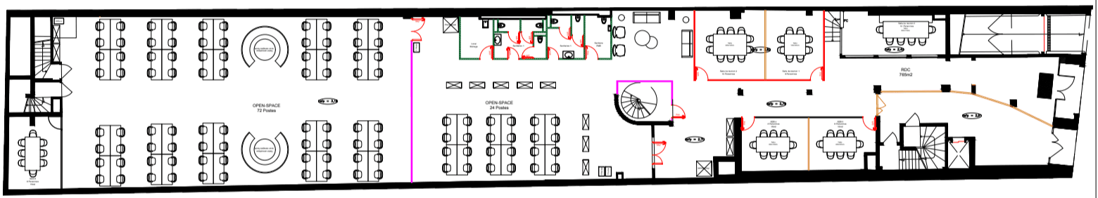 the office floor plan