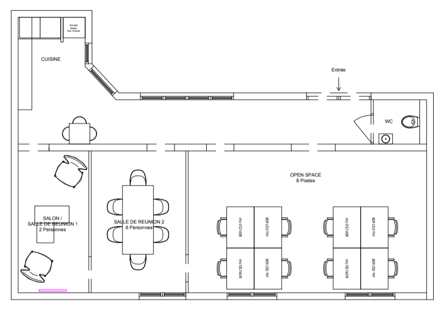 the office floor plan