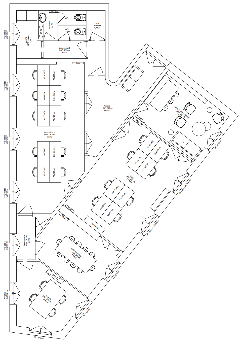 the office floor plan