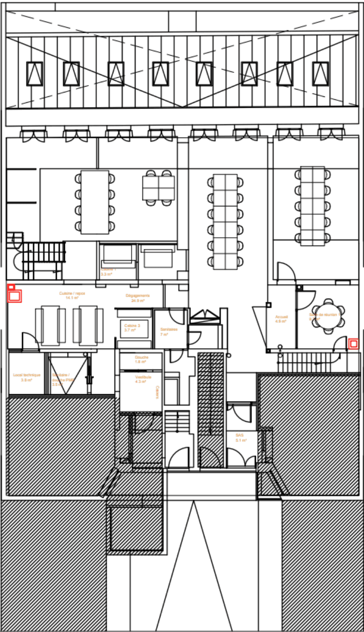 the office floor plan